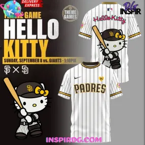 -San Diego Padres x Hello Kitty Stripe T-Shirt