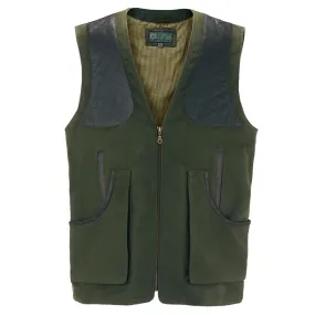 002M : Men's Green Moleskin Shooting Vest