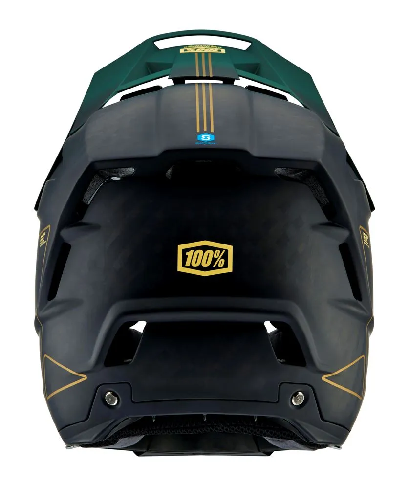 100% Aircraft 2 Helmet - Carbon Gold-Forest - 2022