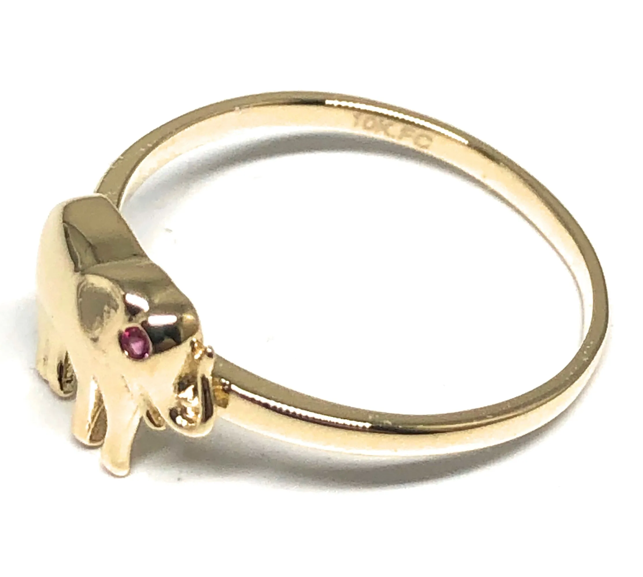 10k Solid Gold Yellow Elephant Ring (FC 85)