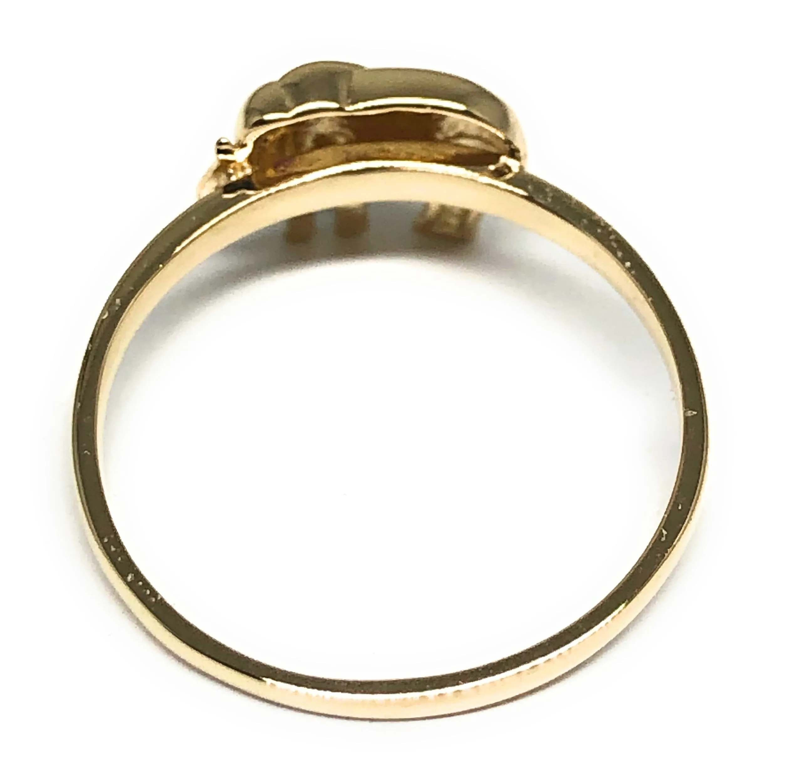 10k Solid Gold Yellow Elephant Ring (FC 85)