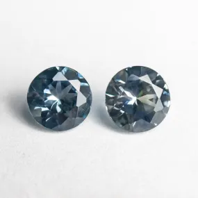 1.45cttw 2pc 5.49x5.45x3.04mm 5.61x5.55x3.35mm Round Brilliant Sapphire Matching Pair 23459-02