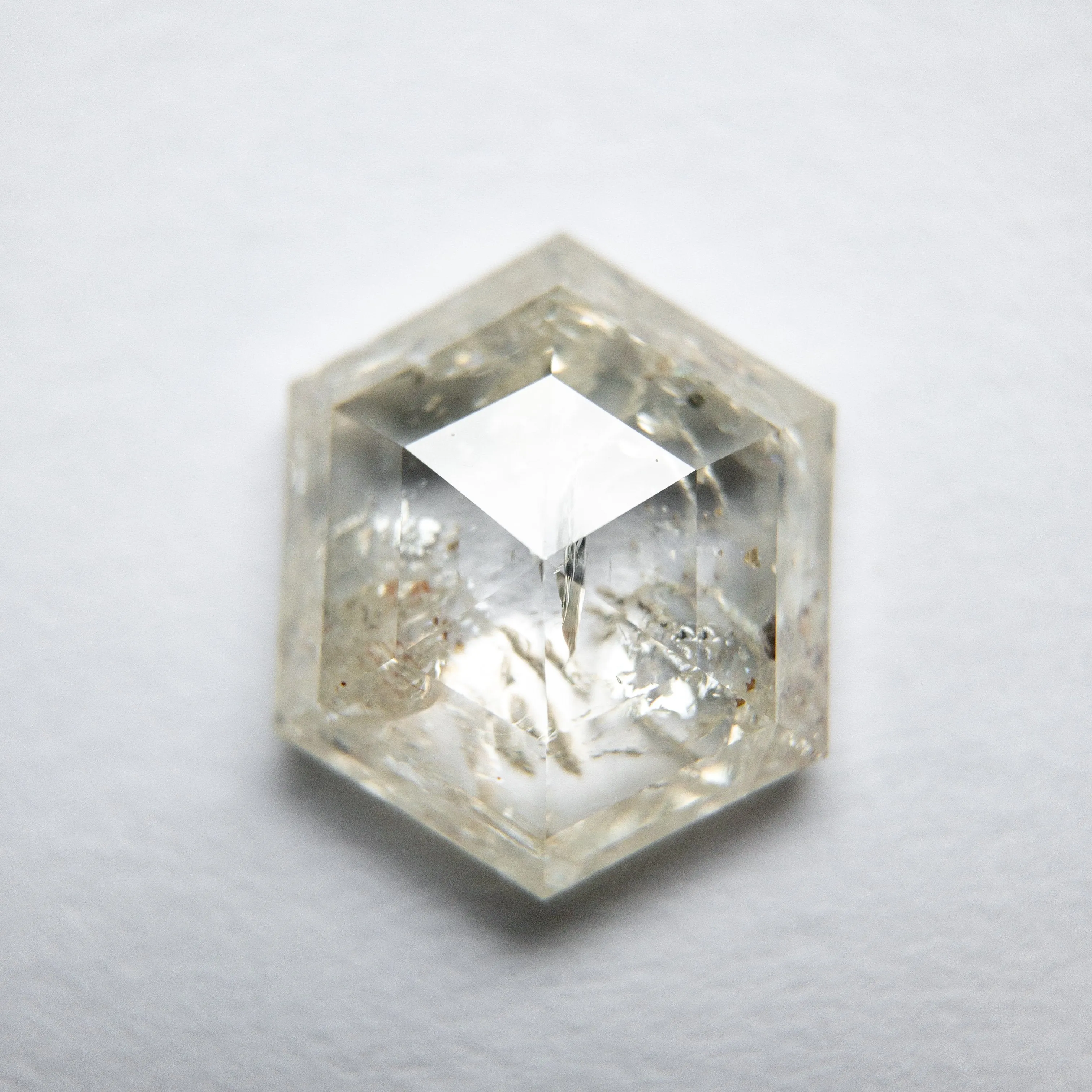 2.29ct 10.06x8.27x3.15 Hexagon Rosecut 18003-02 HOLD D1226 10/1/20