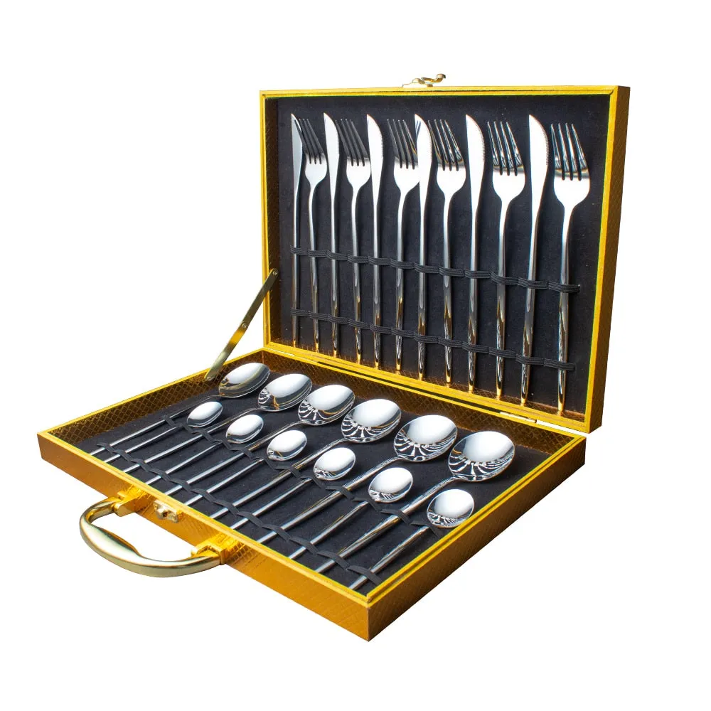 30 - PIECES DINNER KNIFE FORK WITH GIFTBOX - KITCHEN TOOL