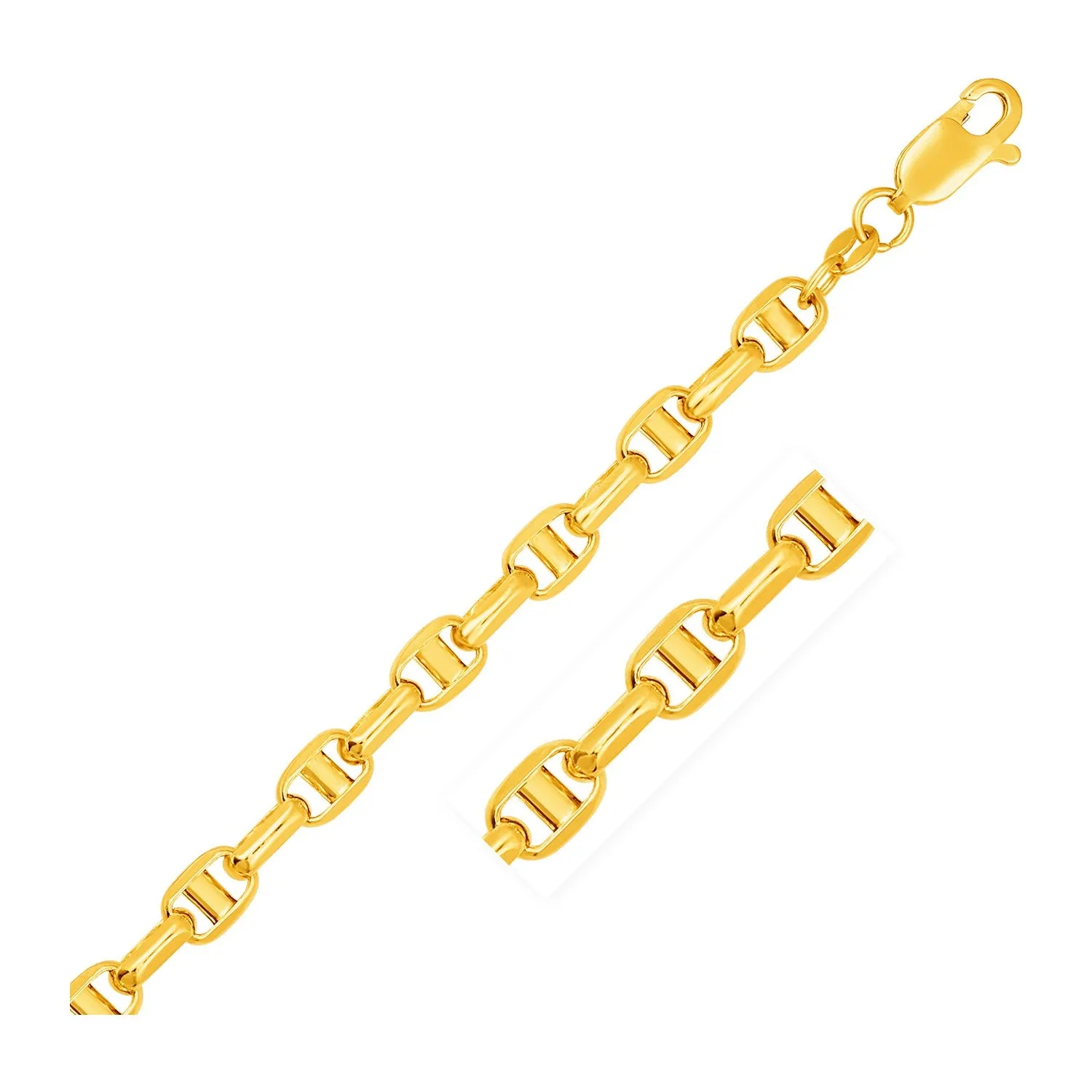 5.0mm 14k Yellow Gold Anchor Chain-rx85398-24