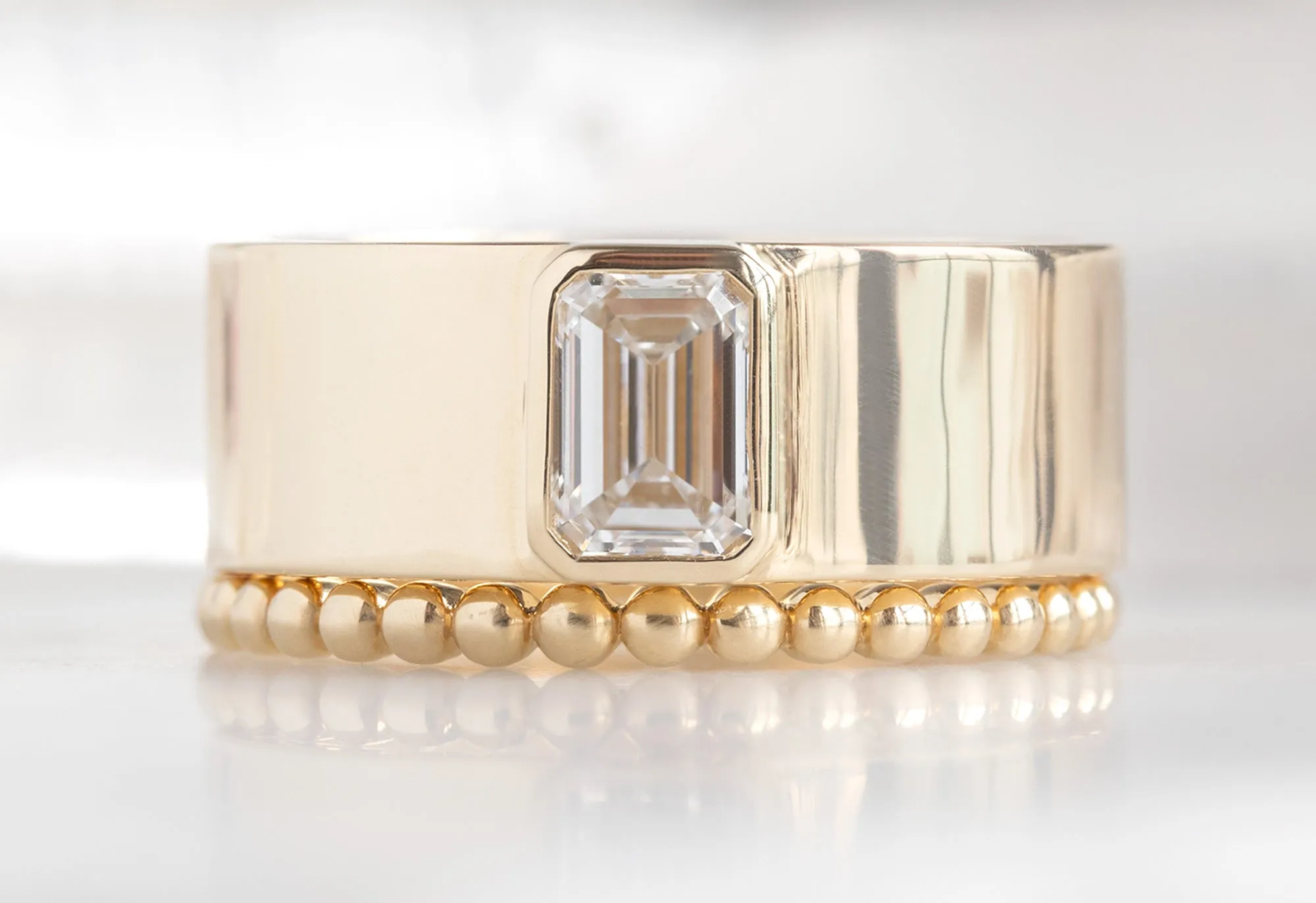 .65ct Emerald-Cut Lab Grown Diamond Cigar Band