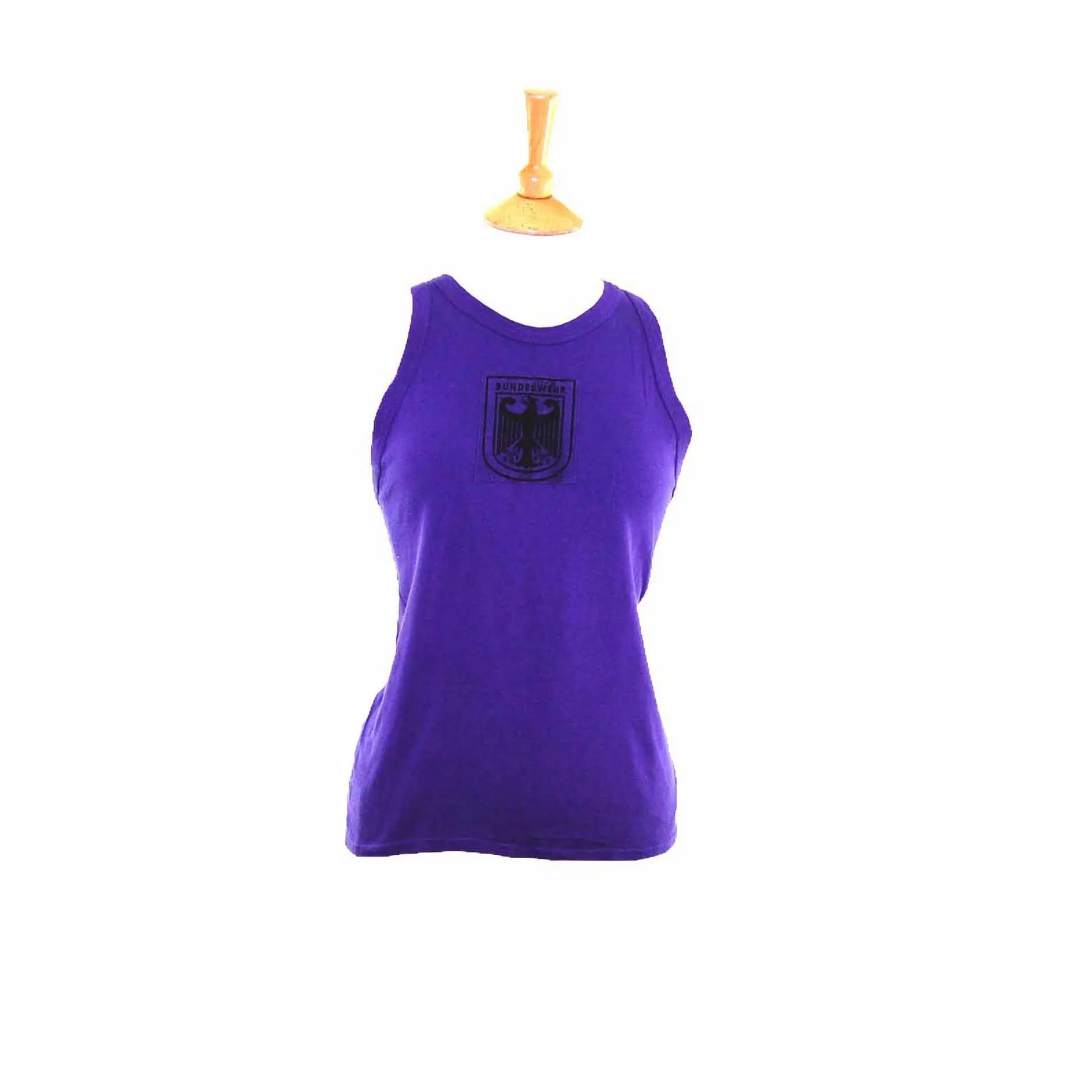 90s Deep Purple Cotton Bundeswher Military Vest - S
