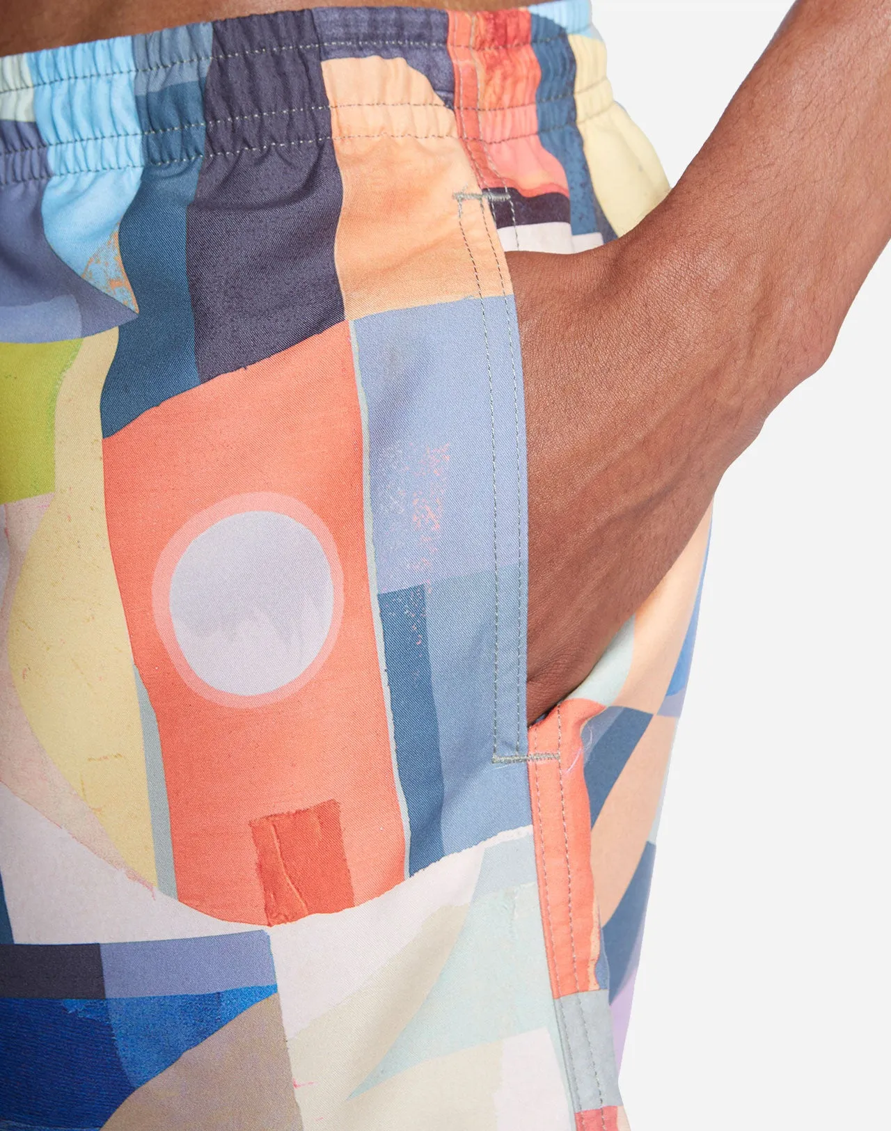 Abstract Swim Shorts