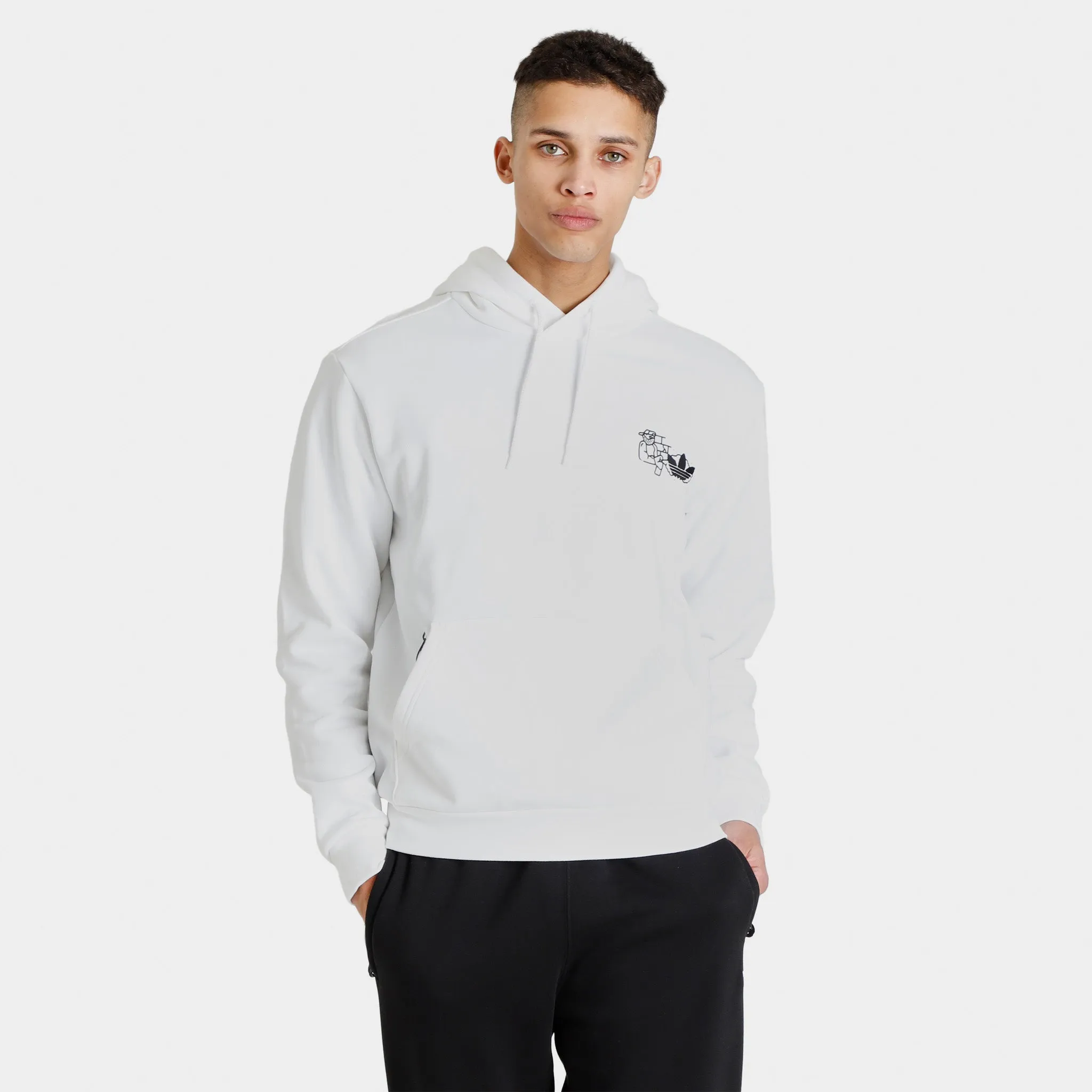 adidas Fuzi TS Pullover Hoodie / White