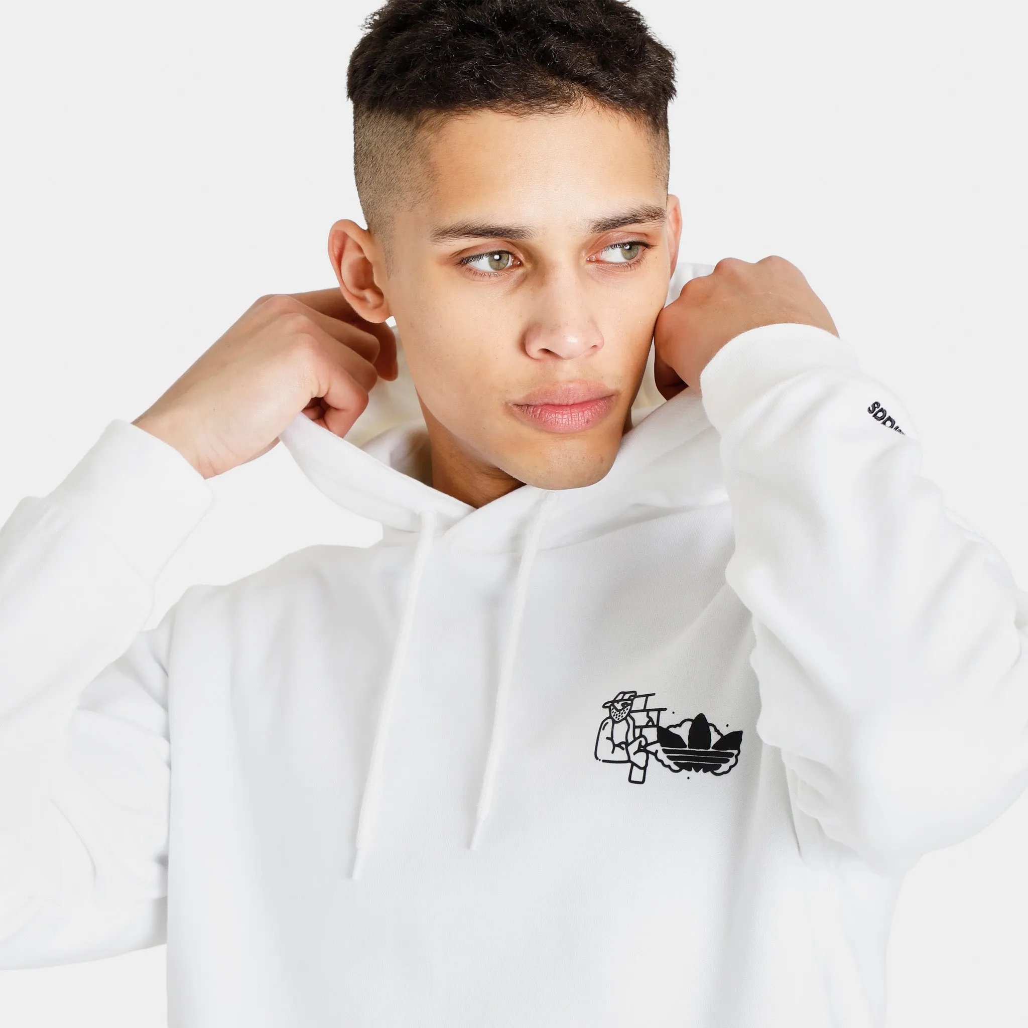 adidas Fuzi TS Pullover Hoodie / White