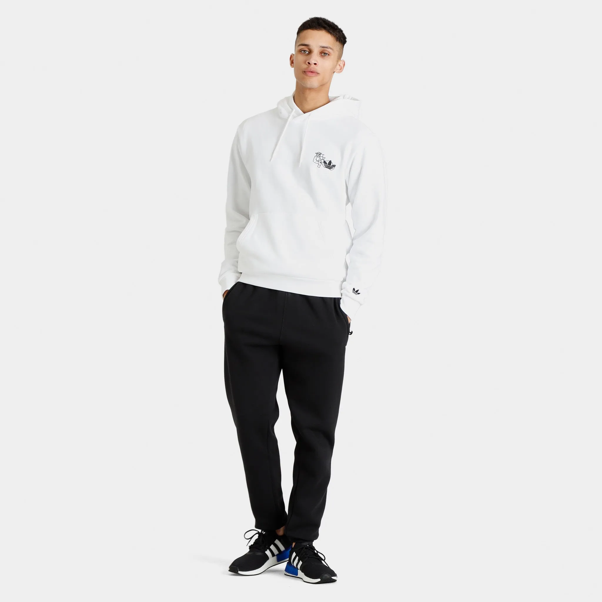 adidas Fuzi TS Pullover Hoodie / White