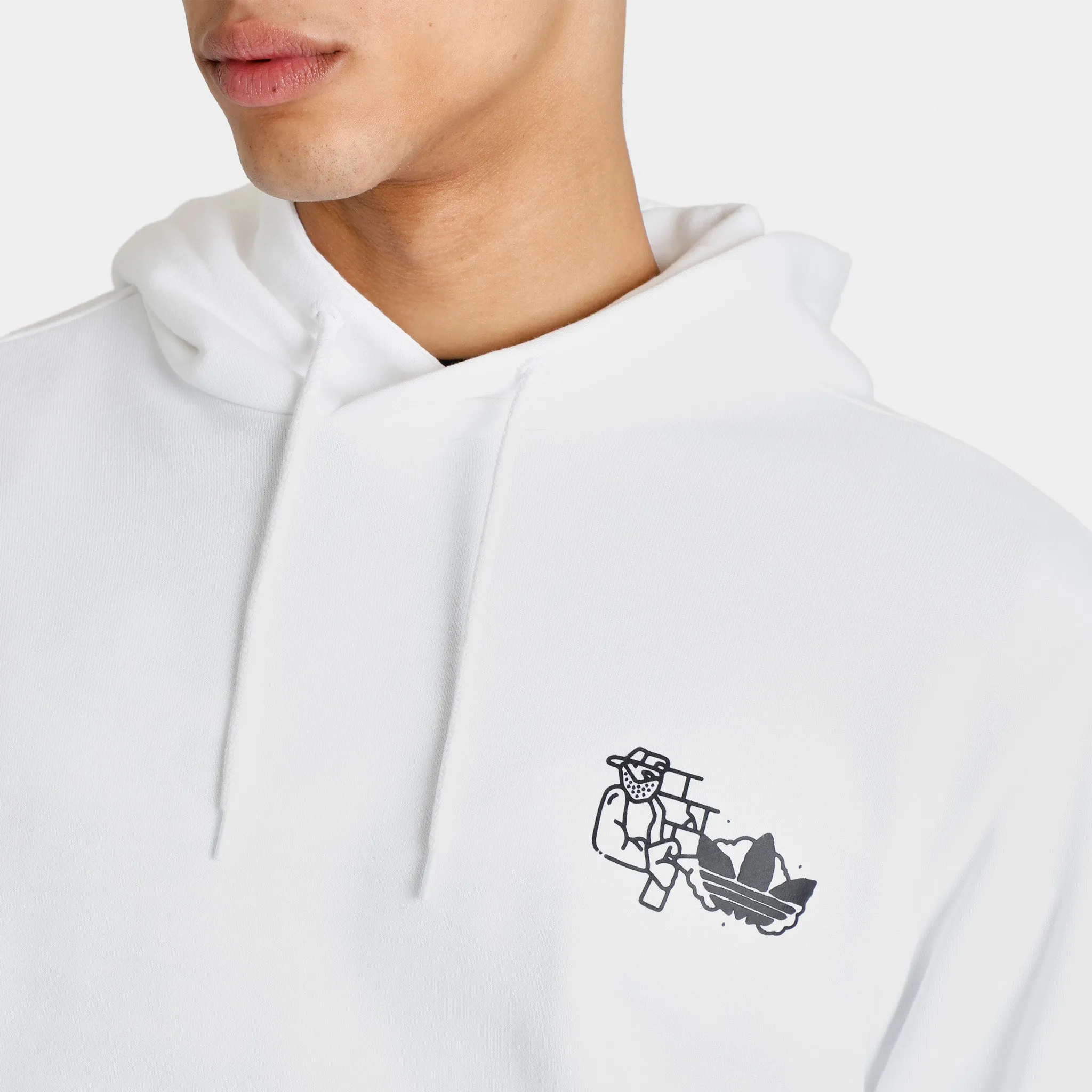 adidas Fuzi TS Pullover Hoodie / White