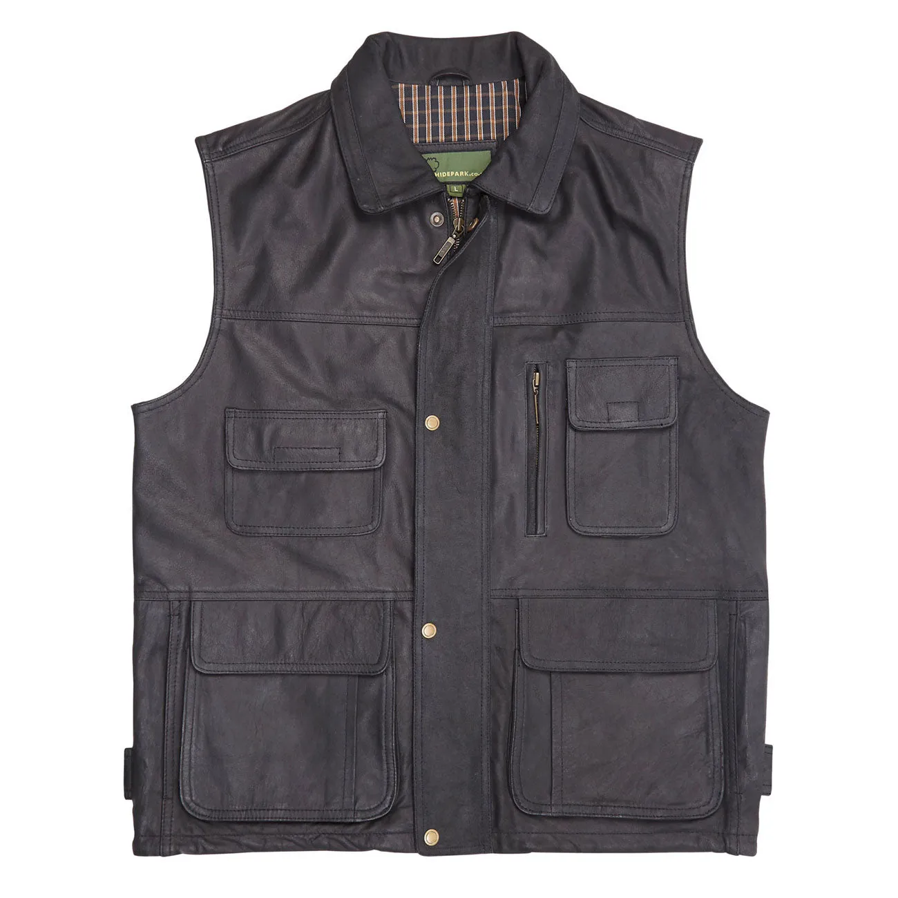 Alf: Men's Black Leather Vest