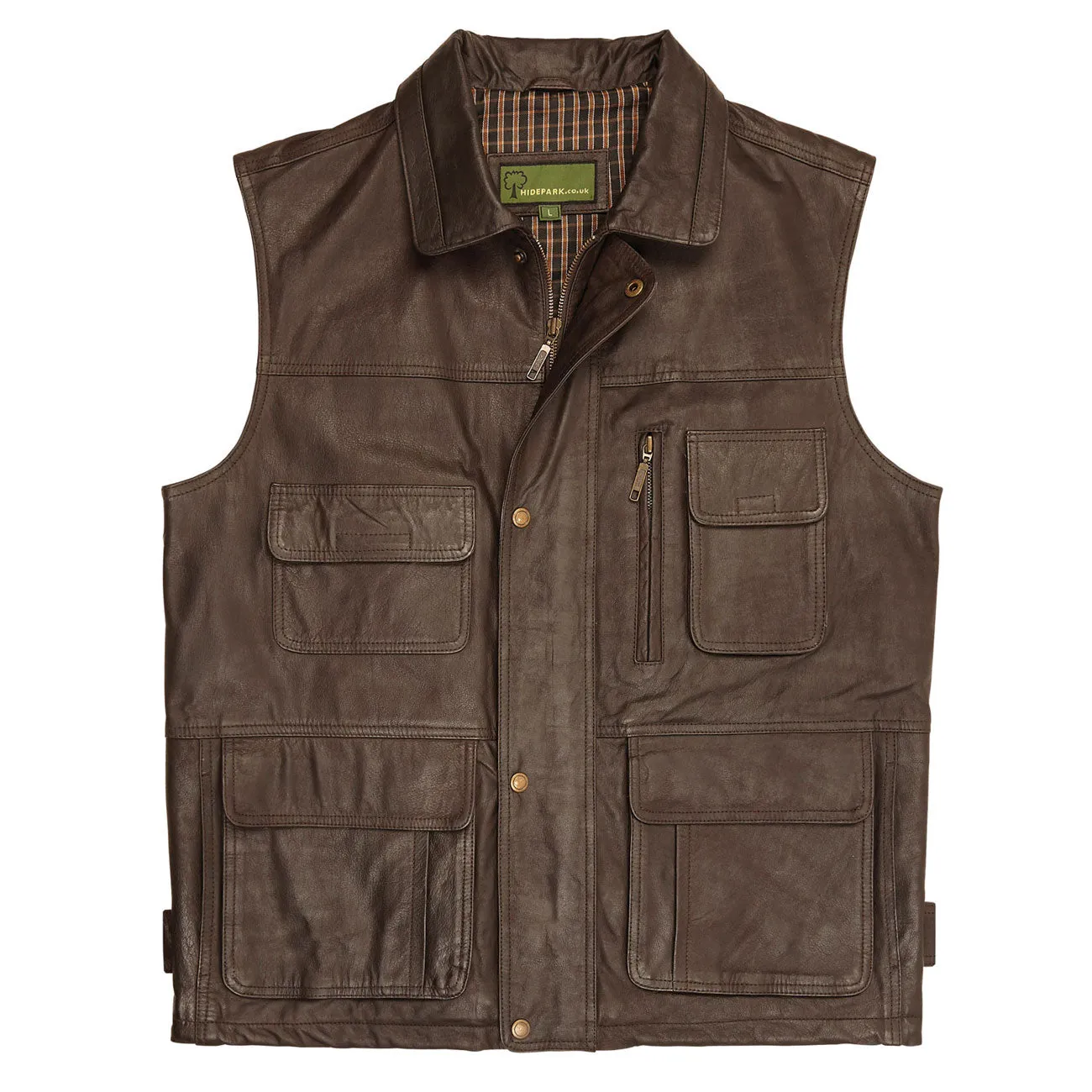 Alf: Men's Brown Leather Vest