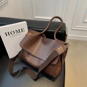 Aligator Women's Leather Shoulder Bag