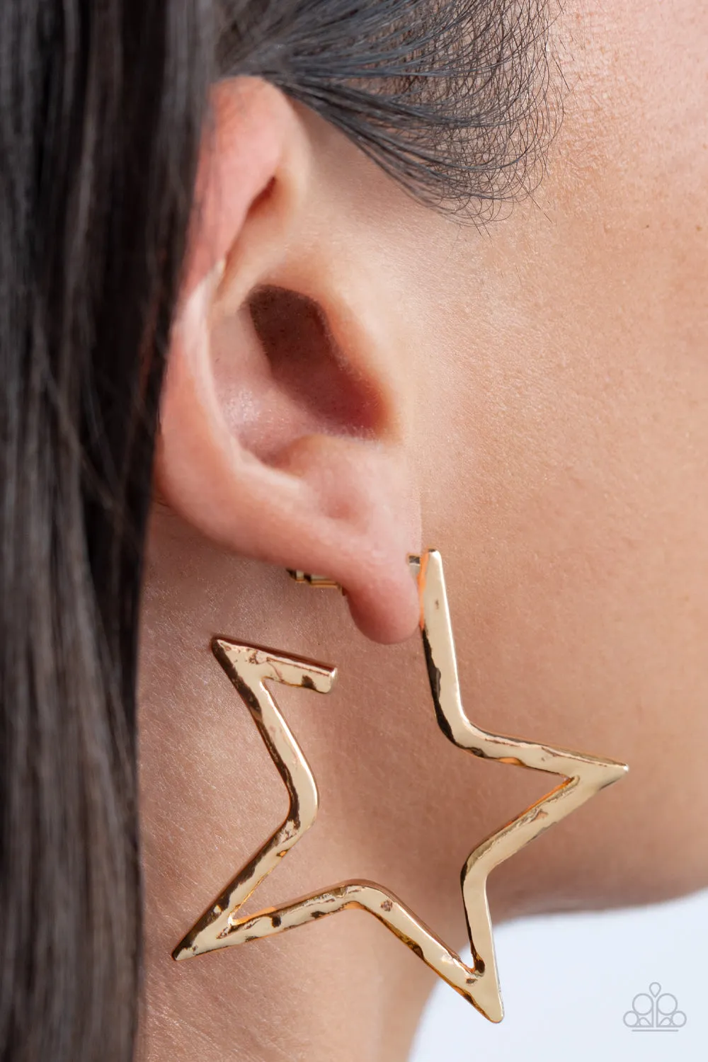 All-Star Attitude Gold-Earrings