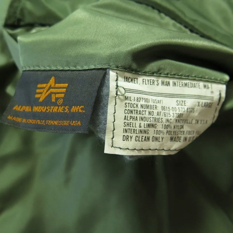 Alpha Industries Blue Angels M-A1 Flight Jacket XL New 50th Anniversary Film