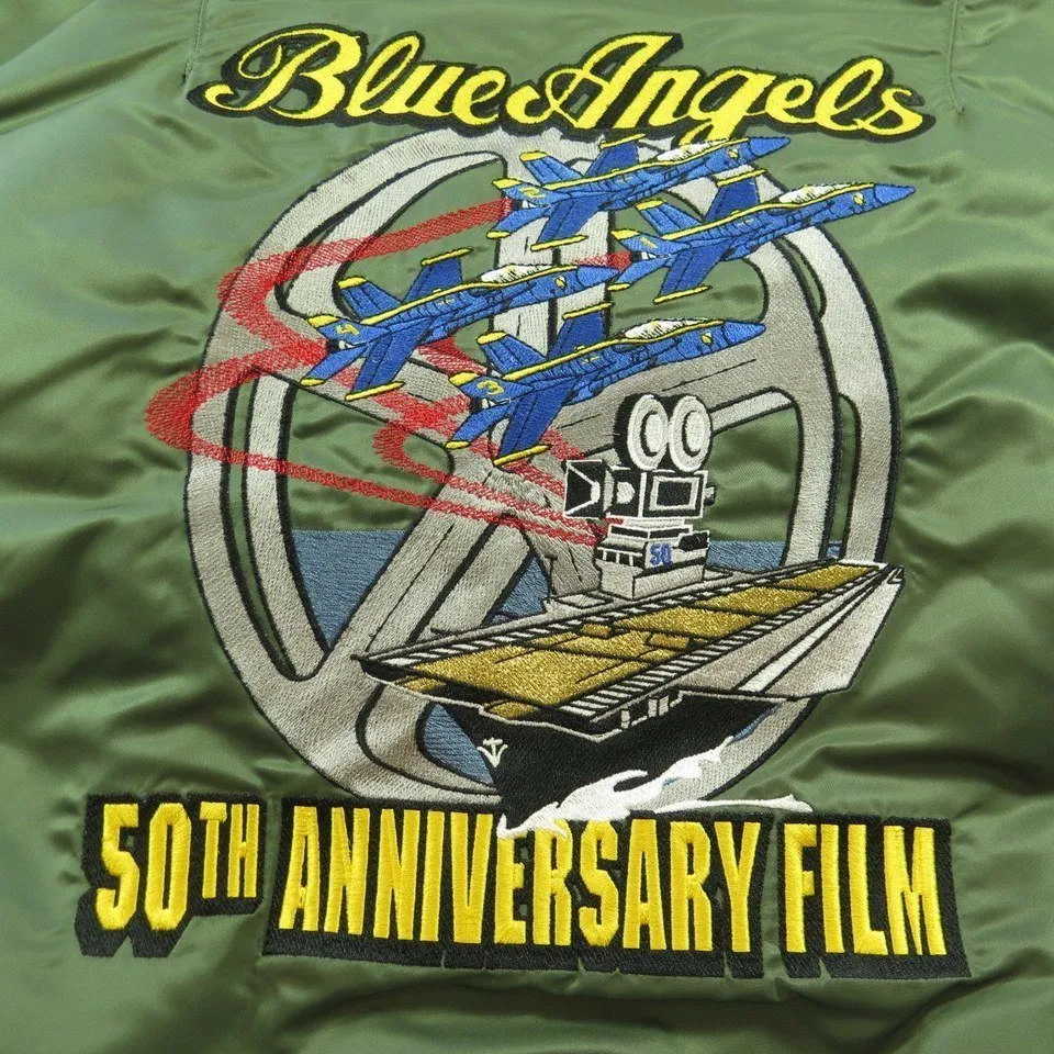 Alpha Industries Blue Angels M-A1 Flight Jacket XL New 50th Anniversary Film