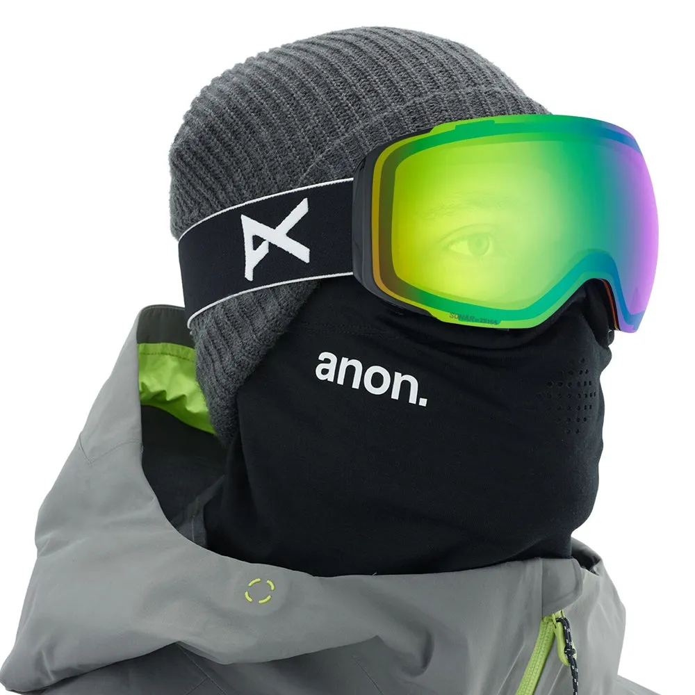 Anon M2 Snowboard/Ski Goggles With Spare Lens - Black/Sonar Gree