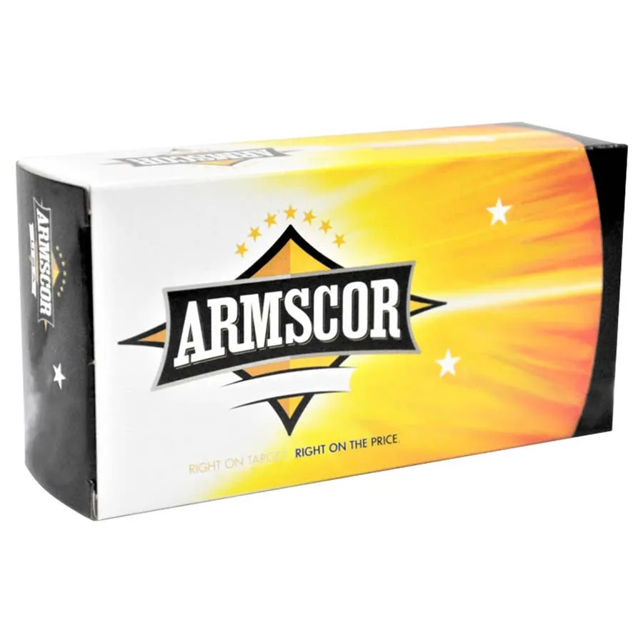 ARMSCOR USA Full Metal Jacket Range Pistol Ammunition - 50rd Box - 40 S&W - 180GR