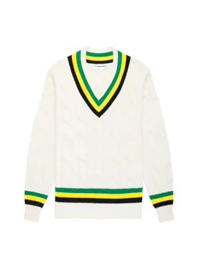 Arthur Ashe Cable-Knit Tennis Sweater