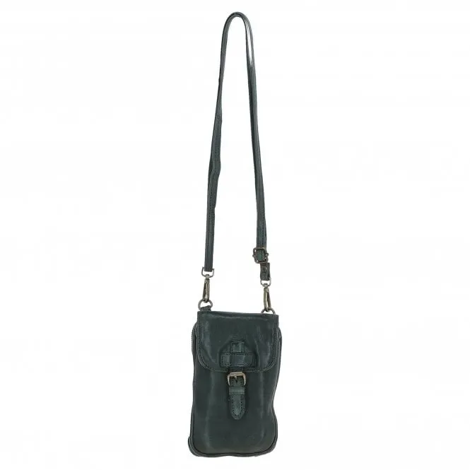 Ashwood Leather Crossbody Smart Phone Bag Green: D-99