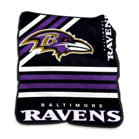 Baltimore Ravens 50 x 60 Raschel Throw Blanket