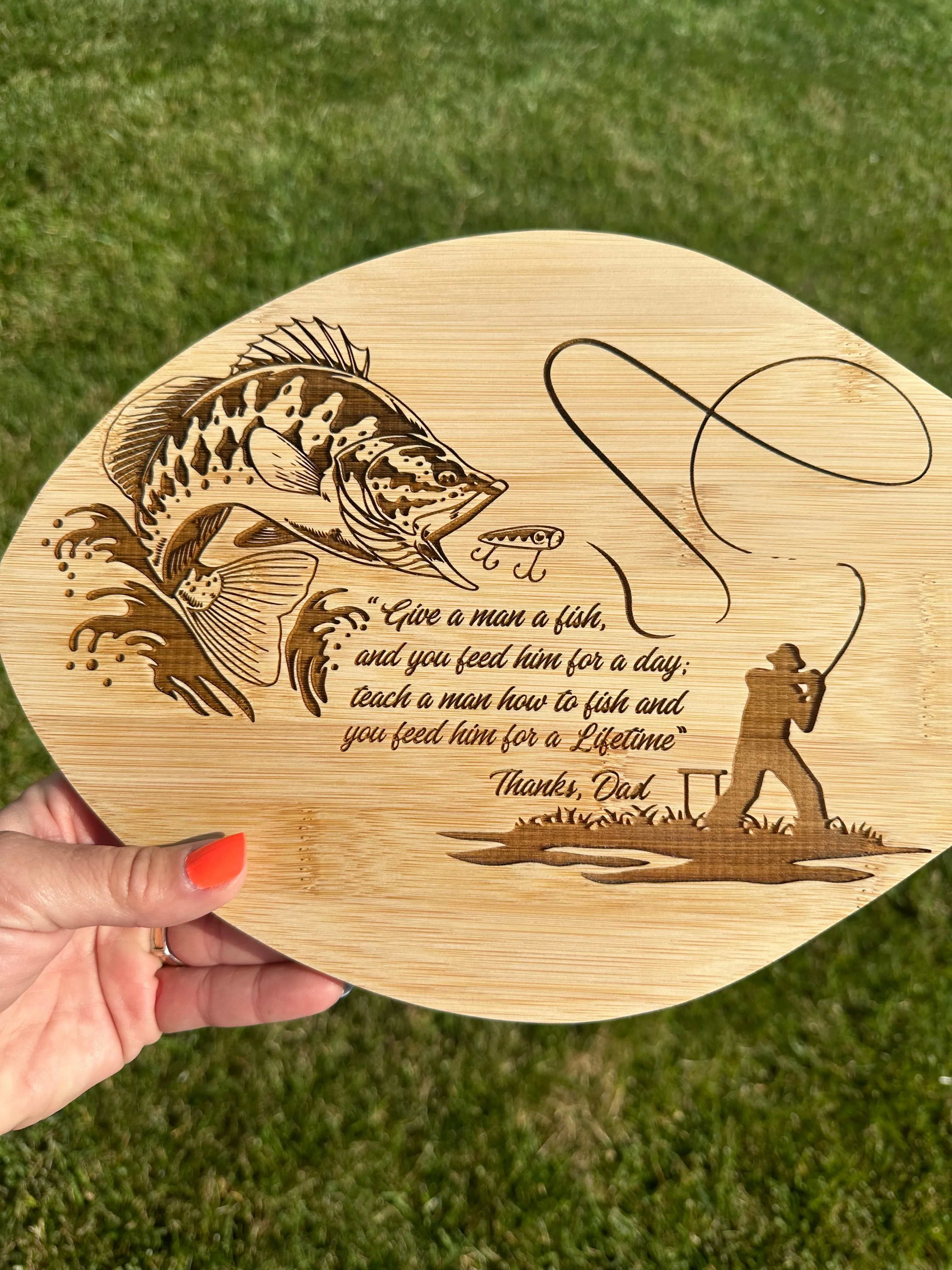 Bamboo Fish Bottle Cutting Board