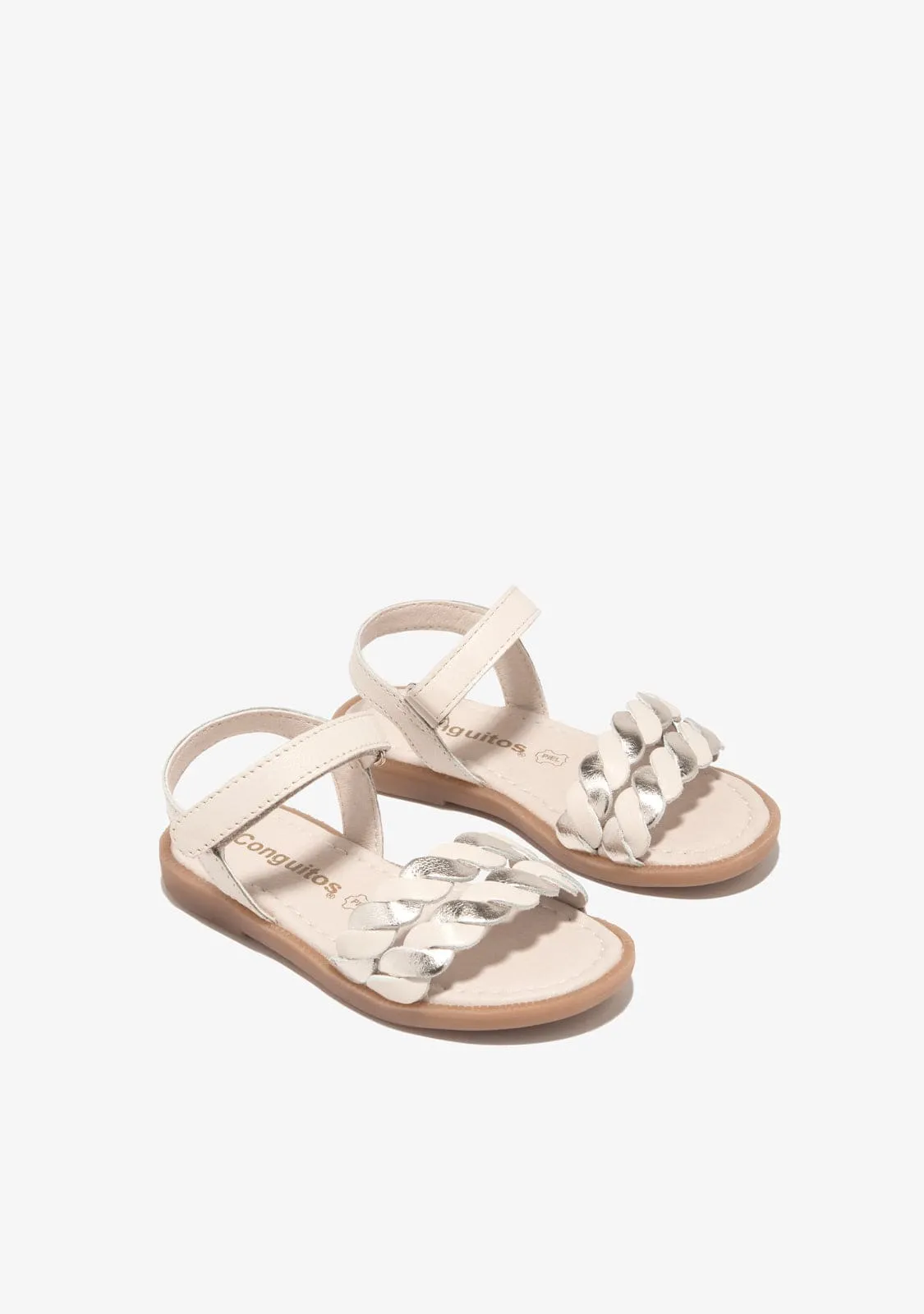 Beige Braid Sandals