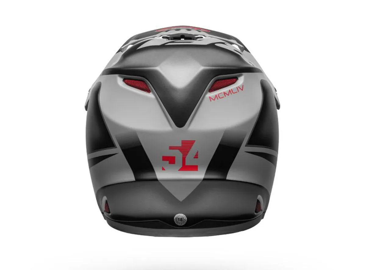 Bell Full-9 Fusion MIPS Full Face Helmet - Matt Black-Gray-Crimson