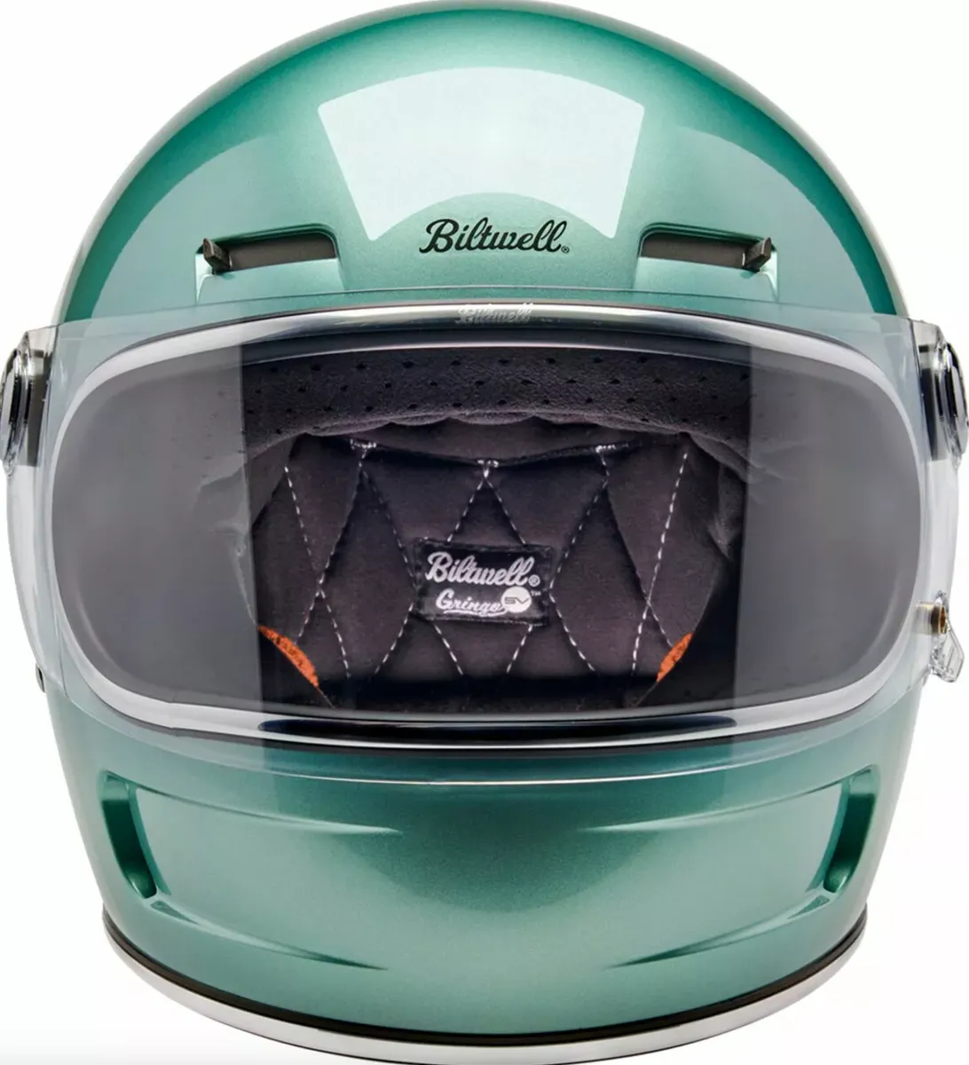 Biltwell Gringo SV 06 Sea Foam Full Face Helmet + Freebie Bundle