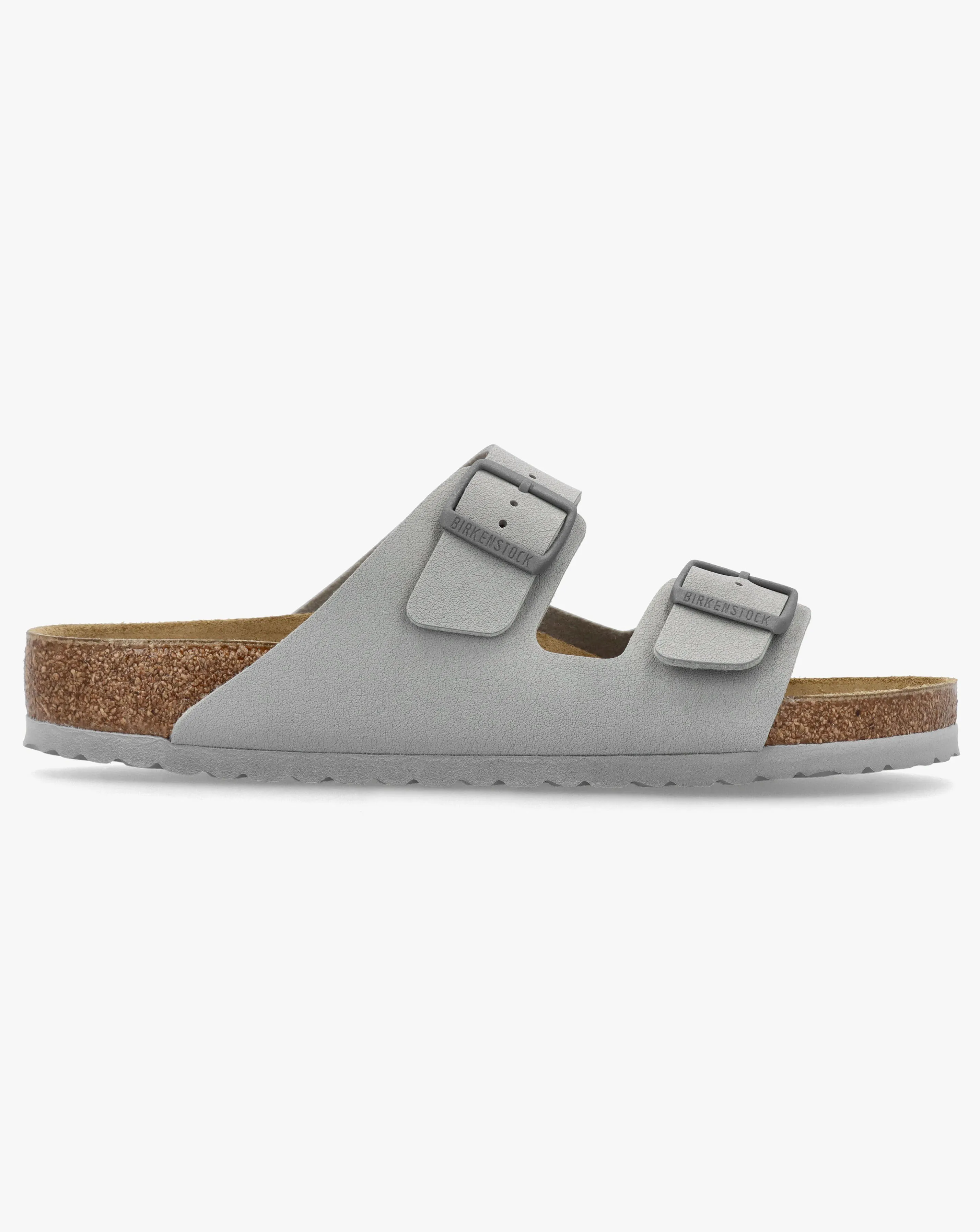 Birkenstock Mens Arizona Birko-Flor Stone Coin Two Bar Mules Standard Width