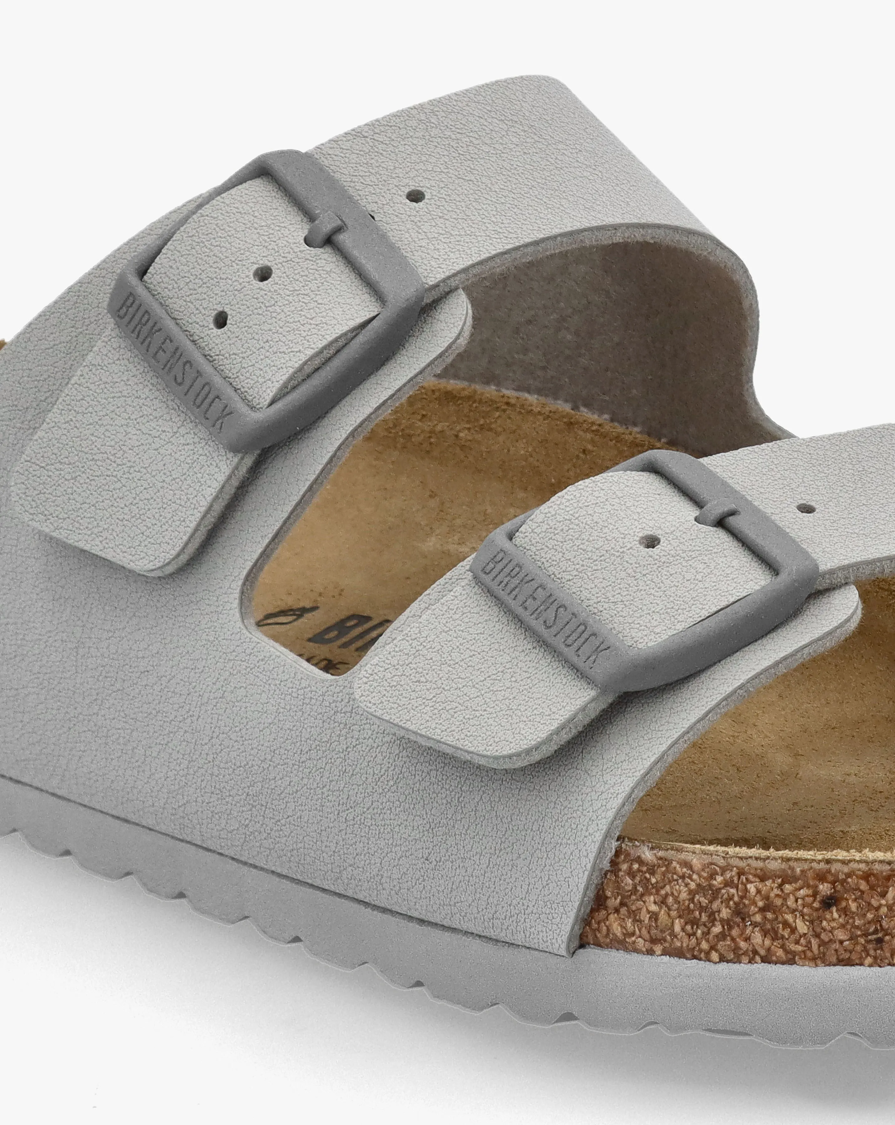 Birkenstock Mens Arizona Birko-Flor Stone Coin Two Bar Mules Standard Width