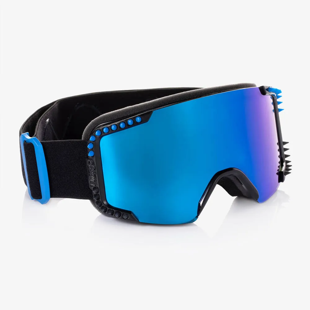 Blue Spike Ski Goggles