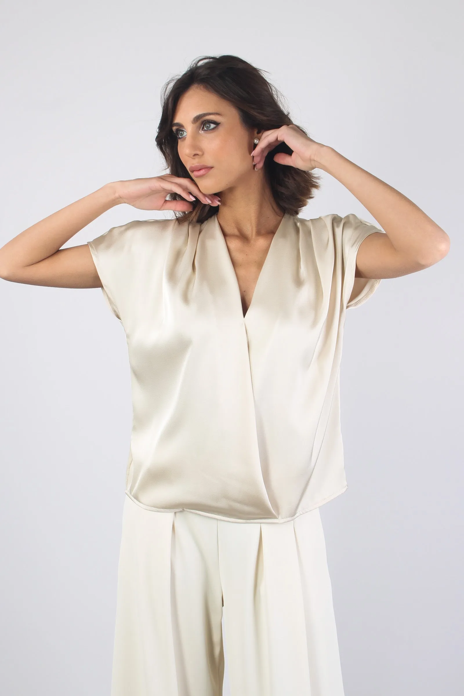 Blusa Scavo V Ripresa Champagne