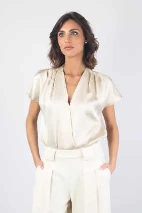 Blusa Scavo V Ripresa Champagne