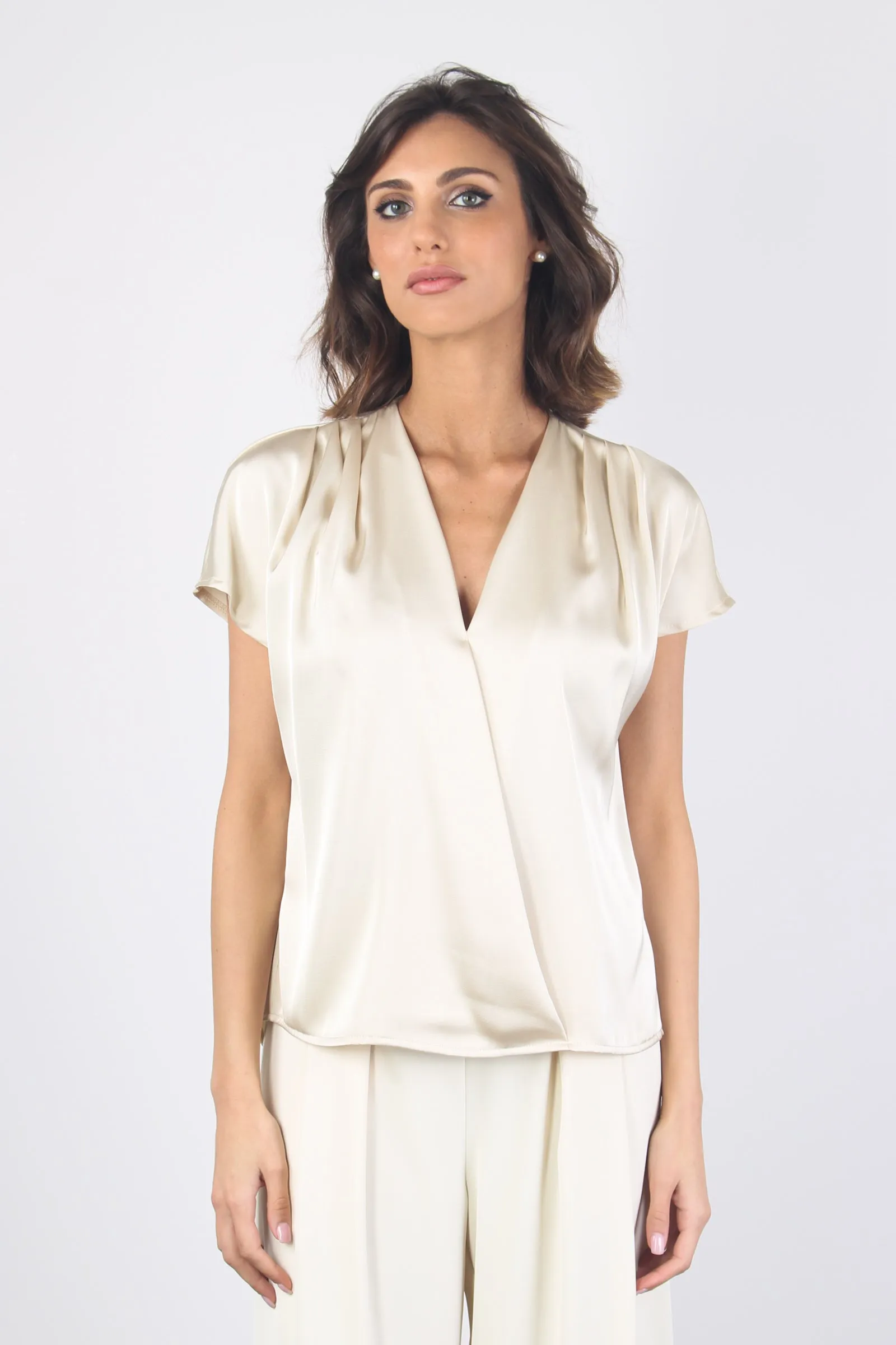 Blusa Scavo V Ripresa Champagne