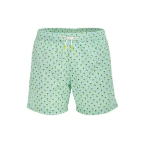 BOXER MARE CON MICRO STAMPA Uomo Verde acqua