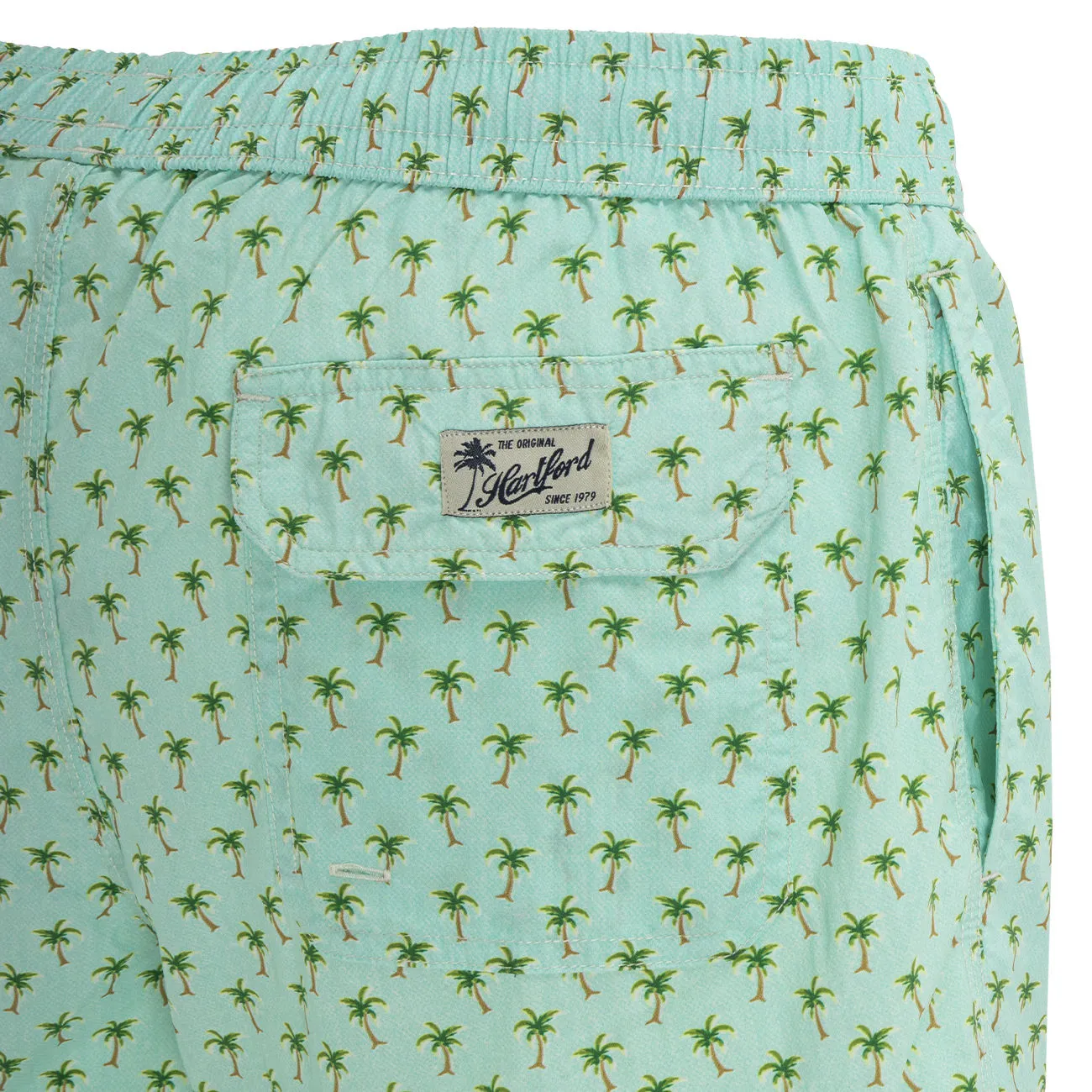 BOXER MARE CON MICRO STAMPA Uomo Verde acqua