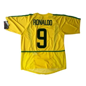 Brazil 2002/04 Ronaldo ORIGINAL BNWT Home Football Shirt Nike Medium