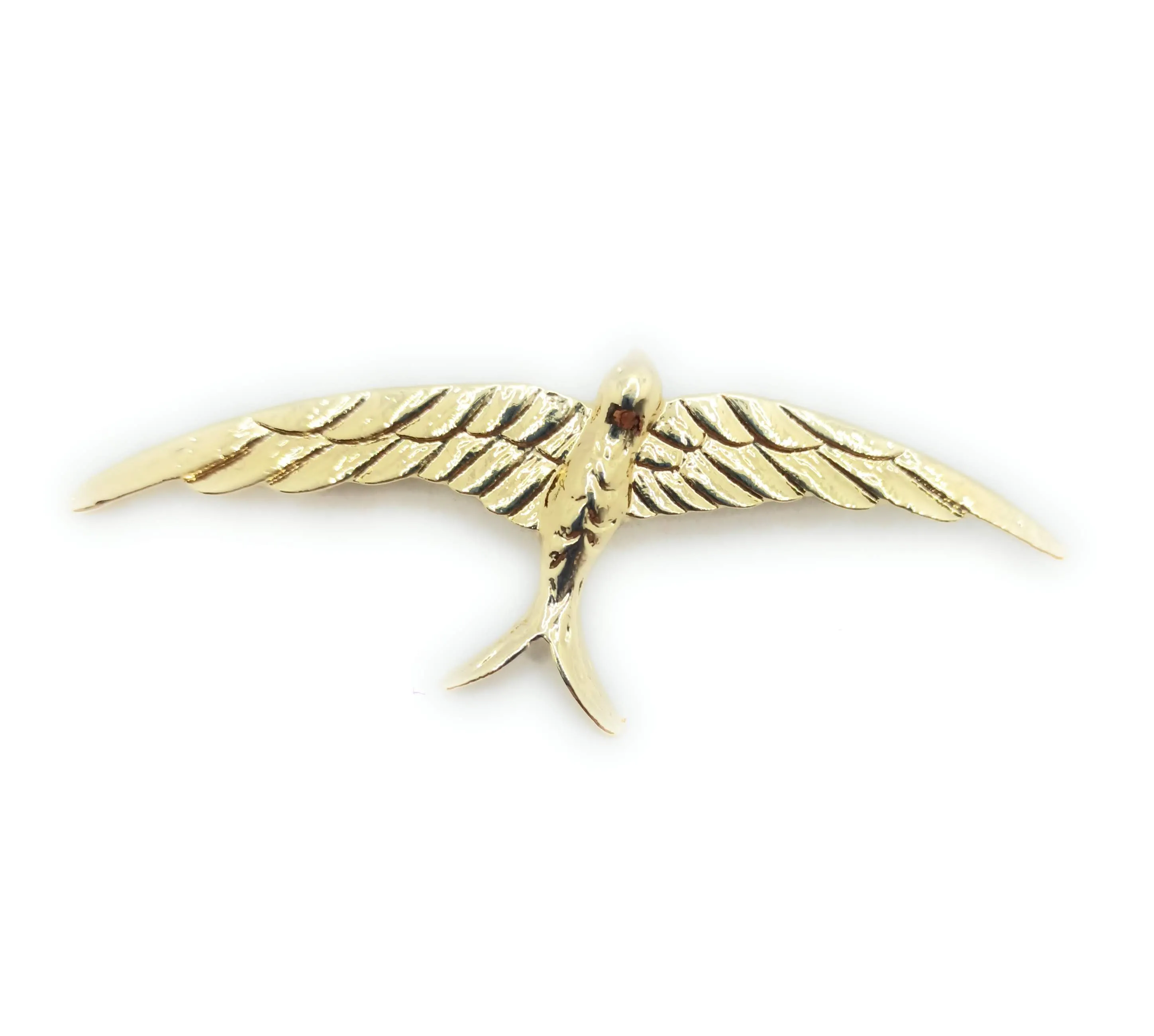 Broche Dorado Mediano · Golondrina Oro Brillo (Talla M)