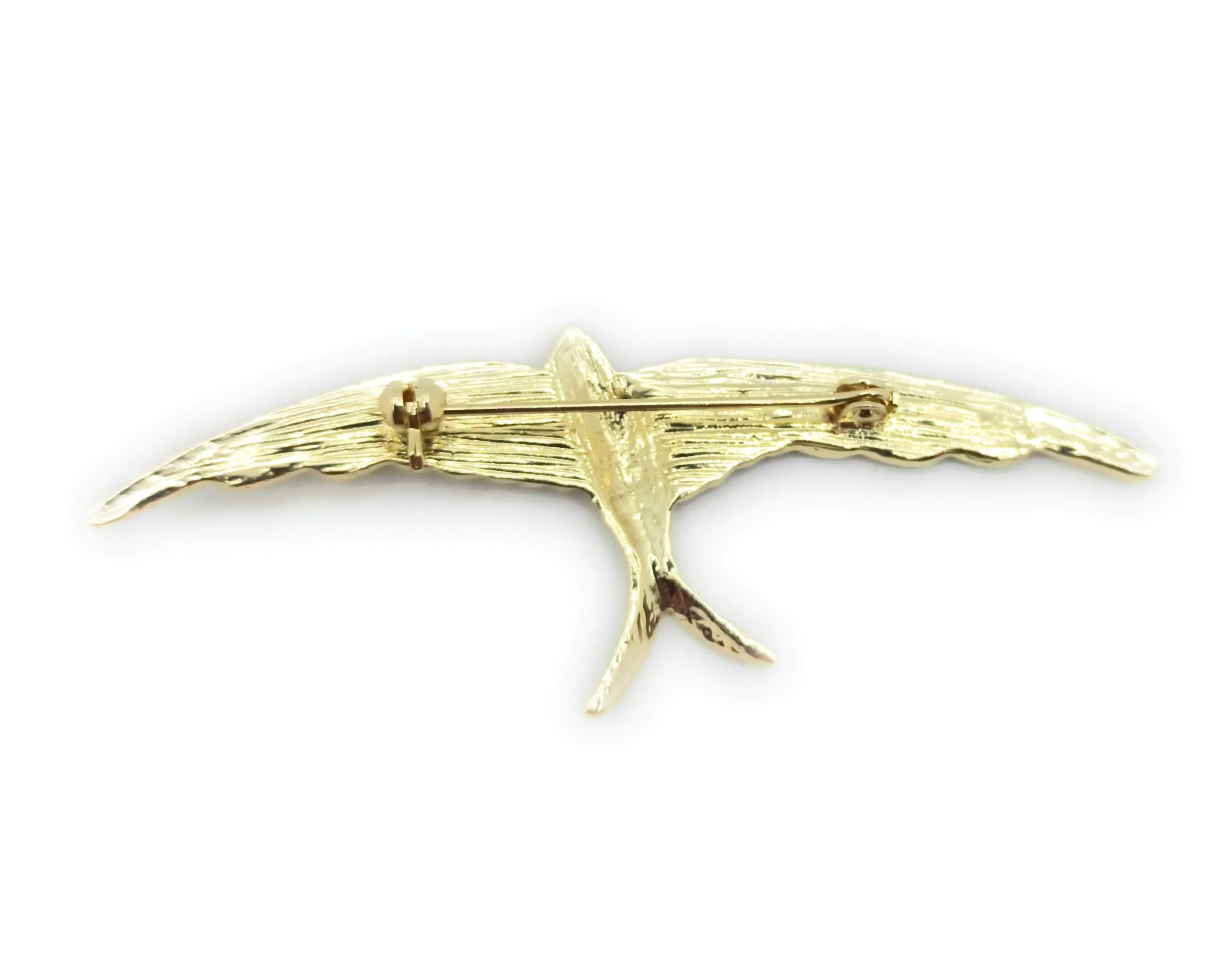 Broche Dorado Mediano · Golondrina Oro Brillo (Talla M)