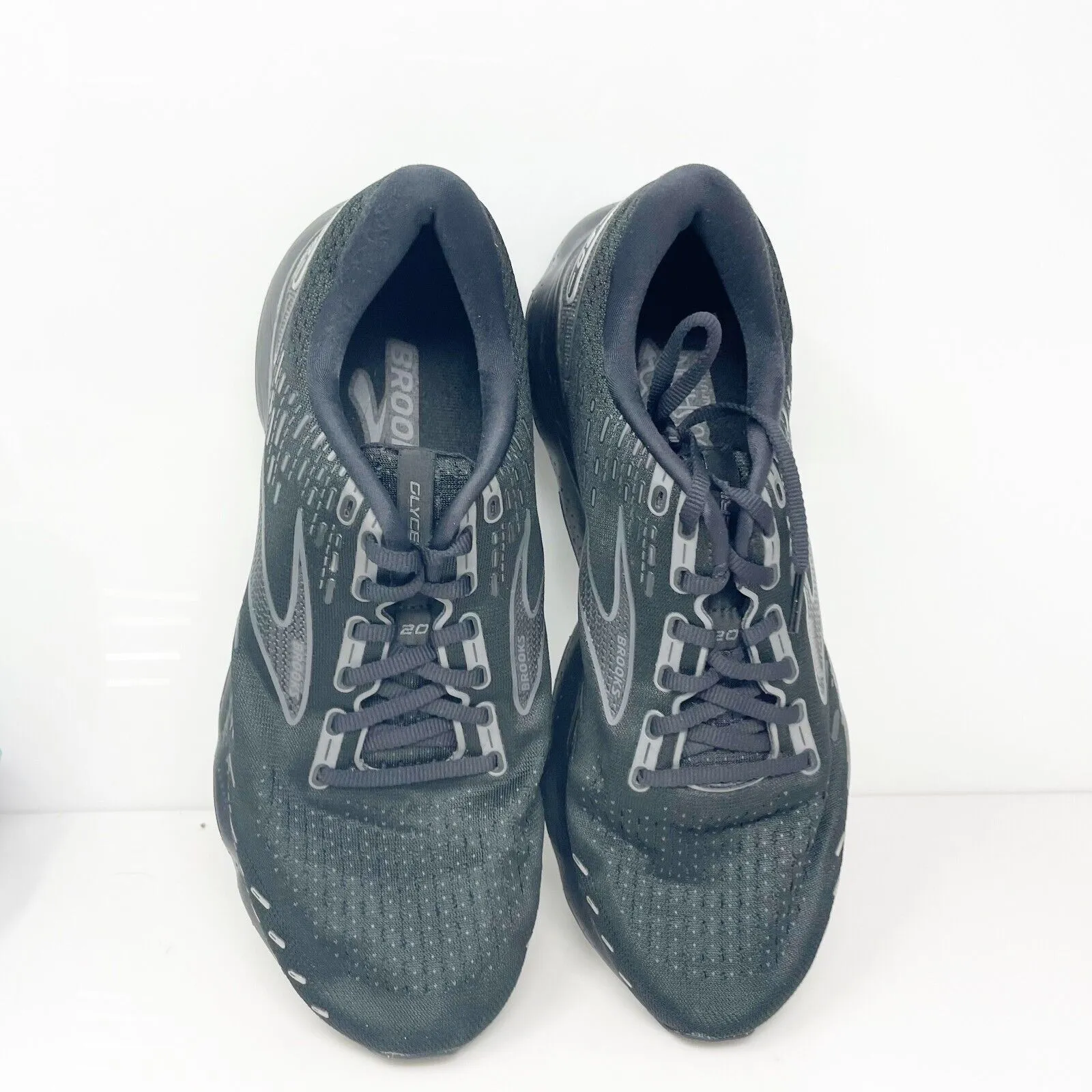 Brooks Mens Glycerin 20 1103822E020 Black Running Shoes Sneakers Size 11 2E
