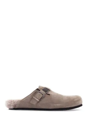 Brunello Cucinelli    Brunello Cucinelli Suede Leather Mules For