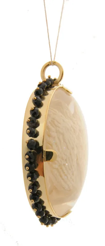 Buddha pendant with stones