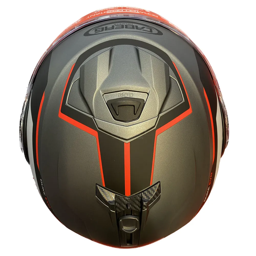 Caberg Duke Evo Move Helmet - Gun/Black/Red