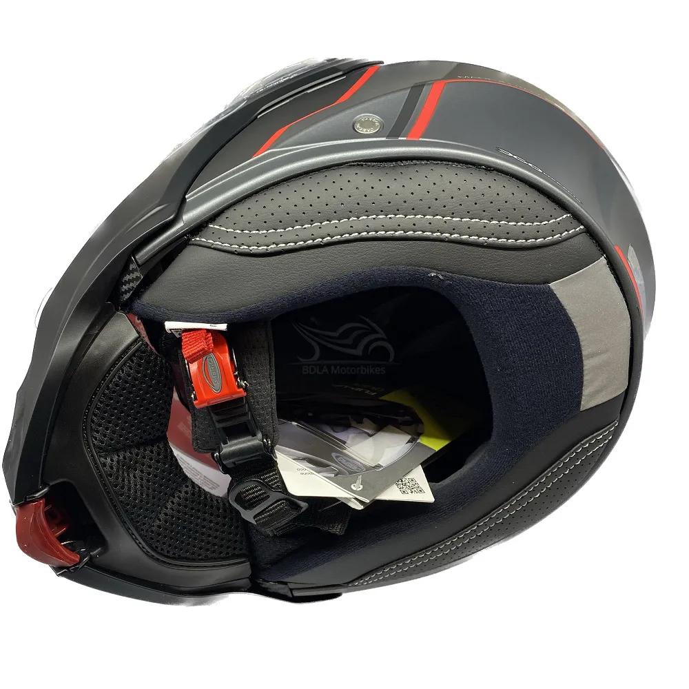 Caberg Duke Evo Move Helmet - Gun/Black/Red