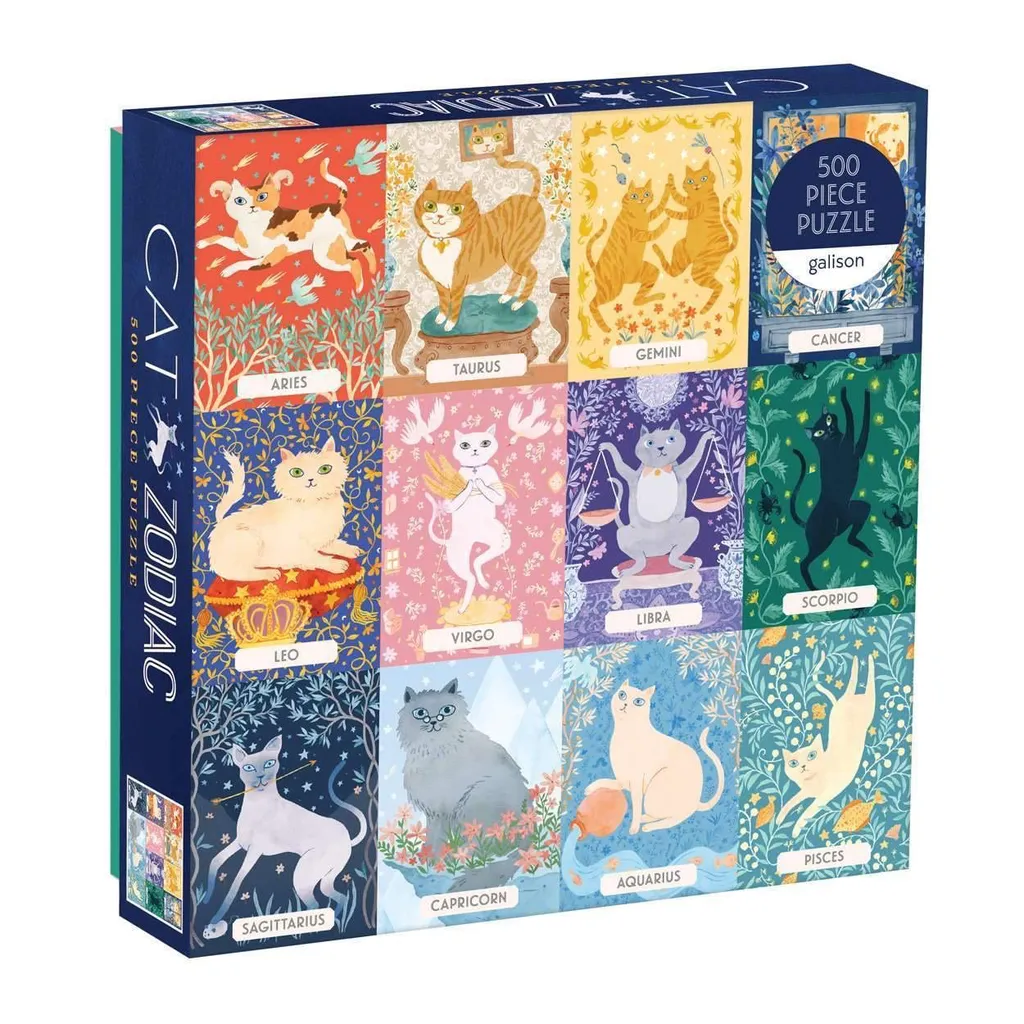 Cat Zodiac 500 Piece Puzzle