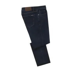  Cesare Attolini Regular-Fit Stretch-Cotton and Cashmere-Blend Denim Blue Jeans