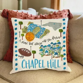 Chapel Hill North Carolina Decorative Throw Pillow